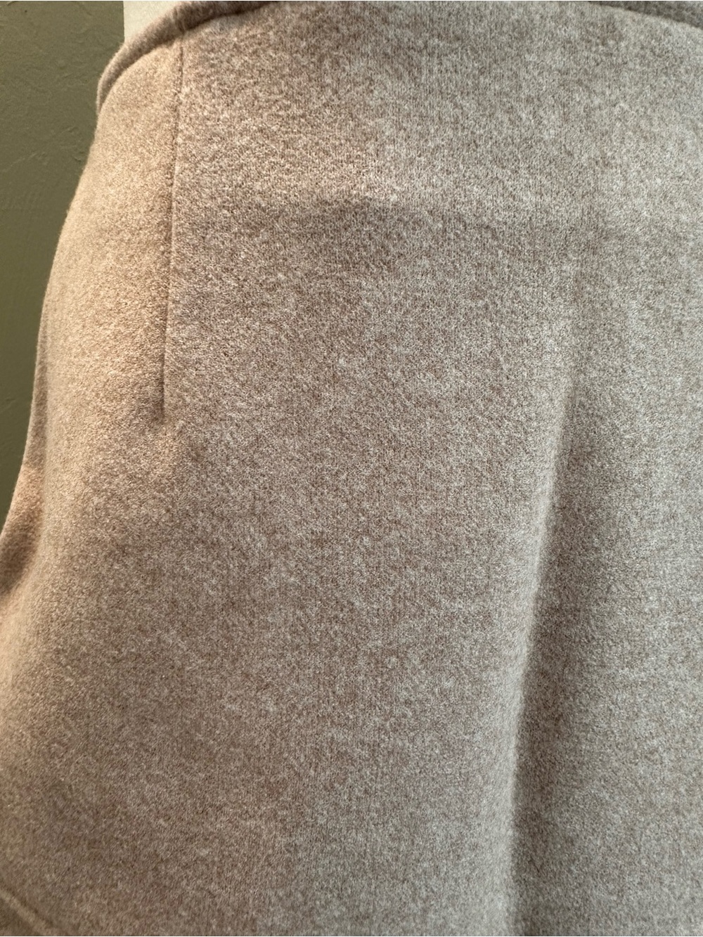OGL Oatmeal Maxi A-Line Wool-Blend Skirt - Picture 6 of 11